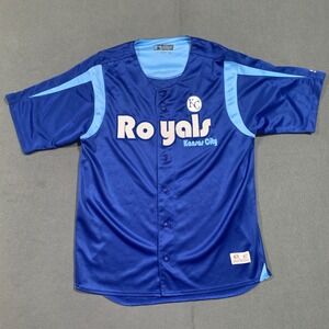 Mens Kansas City Royals Baseball Jersey True‎ Fan Series MLB Size Large
